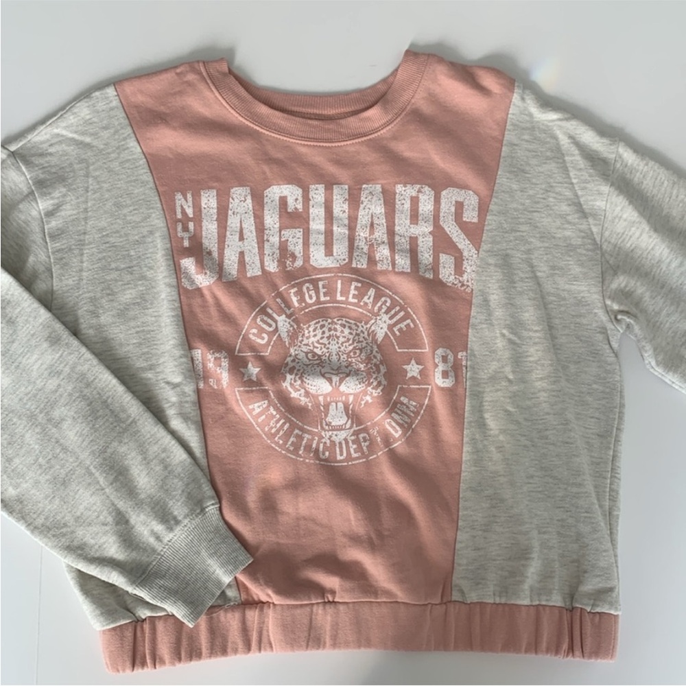 ZOE & LIV Jaguars Graphic Sweatshirt - Peach and Gray•Size M•Women - Picture 11 of 11